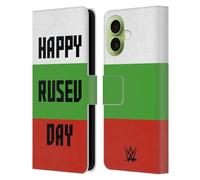 Head Case Designs Officially Licensed WWE Rusev Happy Rusev Day Superstars 7 Leather Wallet Case Compatible With Apple iPhone 17