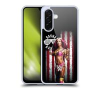Head Case Designs Officially Licensed WWE Sasha Banks American Flag Superstars Gel Case [Military Grade Protection] Compatible With Samsung Galaxy A26 5G