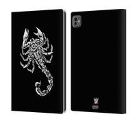 Head Case Designs Officially Licensed WWE Scorpion Sting Leather Wallet Case Compatible With Apple iPad Pro 11 M4 2024