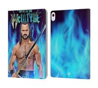 Head Case Designs Officially Licensed WWE Scottish Warrior Drew McIntyre Leather Wallet Case Compatible With Apple iPad Air 13 2024/2025