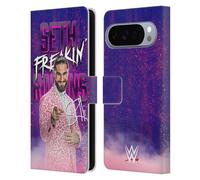 Head Case Designs Officially Licensed WWE Seth Freakin' Rollins Seth Rollins Leather Wallet Case Compatible With Google Pixel 10 Pro XL