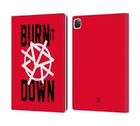 Head Case Designs Officially Licensed WWE Seth Rollins Burn It Down Superstars 8 Leather Wallet Case Compatible With Apple iPad Pro 13 M4 2024