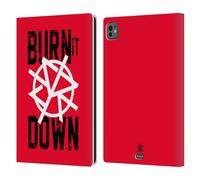 Head Case Designs Officially Licensed WWE Seth Rollins Burn It Down Superstars 8 Leather Wallet Case Compatible With Apple iPad Pro 11 M4 2024
