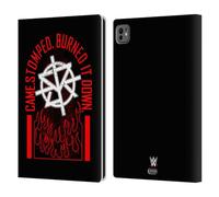 Head Case Designs Officially Licensed WWE Seth Rollins Burned It Down Superstars 8 Leather Wallet Case Compatible With Apple iPad Pro 11 M4 2024