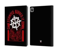 Head Case Designs Officially Licensed WWE Seth Rollins Burned It Down Superstars 8 Leather Wallet Case Compatible With Apple iPad Pro 13 M4 2024