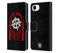 Head Case Designs Officially Licensed WWE Seth Rollins Burned It Down Superstars 8 Leather Wallet Case Compatible With Apple iPhone 16e