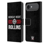 Head Case Designs Officially Licensed WWE Seth Rollins Monday Night Superstars 7 Leather Wallet Case Compatible With Apple iPhone 17 Air