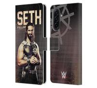 Head Case Designs Officially Licensed WWE Seth Rollins Superstars Leather Wallet Case Compatible With Samsung Galaxy A17 4G / 5G