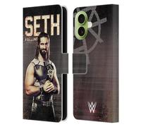 Head Case Designs Officially Licensed WWE Seth Rollins Superstars Leather Wallet Case Compatible With Apple iPhone 17