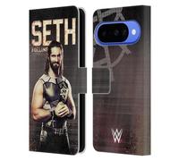 Head Case Designs Officially Licensed WWE Seth Rollins Superstars Leather Wallet Case Compatible With Google Pixel 10