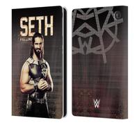 Head Case Designs Officially Licensed WWE Seth Rollins Superstars Leather Wallet Case Compatible With Amazon Fire 7 2022