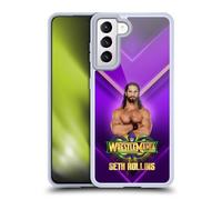 Head Case Designs Officially Licensed WWE Seth Rollins Wrestlemania 34 Superstars Gel Case [Military Grade Protection] Compatible with Samsung Galaxy S21 5G and Compatible with MagSafe