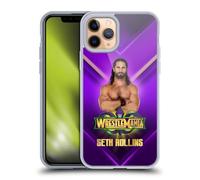 Head Case Designs Officially Licensed WWE Seth Rollins Wrestlemania 34 Superstars Gel Case [Military Grade Protection] Compatible with Apple iPhone 11 Pro and Compatible with MagSafe