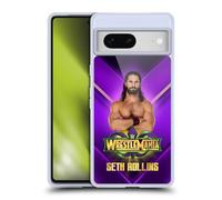 Head Case Designs Officially Licensed WWE Seth Rollins Wrestlemania 34 Superstars Gel Case [Military Grade Protection] Compatible With Google Pixel 7