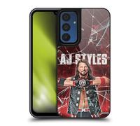 Head Case Designs Officially Licensed WWE Shattered Glass Aj Styles Gel Armour Case [Military Grade Protection] Compatible With Samsung Galaxy A15