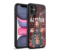 Head Case Designs Officially Licensed WWE Shattered Glass Aj Styles Gel Armour Case [Military Grade Protection] Compatible With Apple iPhone 11