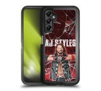 Head Case Designs Officially Licensed WWE Shattered Glass Aj Styles Ultra-Armoured Shockproof Case [Military Grade Protection] Compatible With Samsung Galaxy A05s