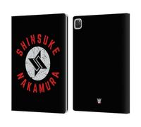 Head Case Designs Officially Licensed WWE Shinsuke Nakamura The Artist Superstars 8 Leather Wallet Case Compatible With Apple iPad Pro 13 M4 2024