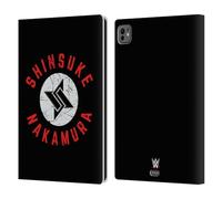 Head Case Designs Officially Licensed WWE Shinsuke Nakamura The Artist Superstars 8 Leather Wallet Case Compatible With Apple iPad Pro 11 M4 2024
