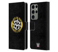 Head Case Designs Officially Licensed WWE Slayed The Beast Seth Rollins Leather Wallet Case Compatible With Samsung Galaxy S23 Ultra 5G