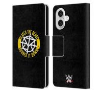 Head Case Designs Officially Licensed WWE Slayed The Beast Seth Rollins Leather Wallet Case Compatible With Apple iPhone 16
