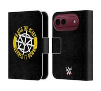 Head Case Designs Officially Licensed WWE Slayed The Beast Seth Rollins Leather Wallet Case Compatible With Apple iPhone Duo