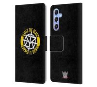 Head Case Designs Officially Licensed WWE Slayed The Beast Seth Rollins Leather Wallet Case Compatible With Samsung Galaxy A34 5G