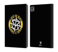 Head Case Designs Officially Licensed WWE Slayed The Beast Seth Rollins Leather Wallet Case Compatible With Apple iPad Pro 11 M4 2024