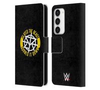 Head Case Designs Officially Licensed WWE Slayed The Beast Seth Rollins Leather Wallet Case Compatible With Samsung Galaxy S23 5G