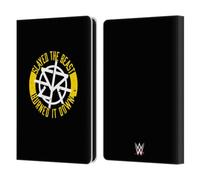 Head Case Designs Officially Licensed WWE Slayed The Beast Seth Rollins Leather Wallet Case Compatible With Amazon Kindle Paperwhite 6