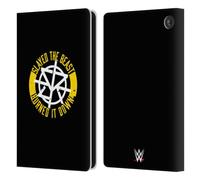 Head Case Designs Officially Licensed WWE Slayed The Beast Seth Rollins Leather Wallet Case Compatible With Amazon Fire 7 2022