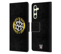 Head Case Designs Officially Licensed WWE Slayed The Beast Seth Rollins Leather Wallet Case Compatible With Samsung Galaxy A54 5G