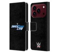 Head Case Designs Officially Licensed WWE Smack Down Live The Shows Leather Wallet Case Compatible With Apple iPhone 18 Pro