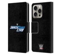 Head Case Designs Officially Licensed WWE Smack Down Live The Shows Leather Wallet Case Compatible With Apple iPhone 16 Pro