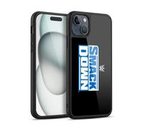 Head Case Designs Officially Licensed WWE Smack Down TV Program Logo Gel Armour Case [Military Grade Protection] Compatible With Apple iPhone 15 Plus