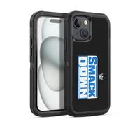 Head Case Designs Officially Licensed WWE Smack Down TV Program Logo Ultra-Armoured Shockproof Case [Military Grade Protection] Compatible With Apple iPhone 15