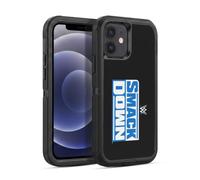 Head Case Designs Officially Licensed WWE Smack Down TV Program Logo Ultra-Armoured Shockproof Case [Military Grade Protection] Compatible With Apple iPhone 12 / iPhone 12 Pro