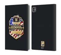 Head Case Designs Officially Licensed WWE Smackdown Tag Team Champion Title Belts Leather Wallet Case Compatible With Apple iPad Pro 11 M4 2024