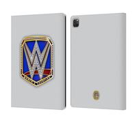 Head Case Designs Officially Licensed WWE Smackdown Women's Champion Title Belts Leather Wallet Case Compatible With Apple iPad Pro 13 M4 2024