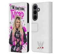 Head Case Designs Officially Licensed WWE Something Twisted Alexa Bliss Leather Wallet Case Compatible With Samsung Galaxy S26 Plus
