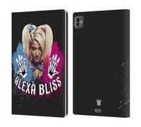 Head Case Designs Officially Licensed WWE Splatt Alexa Bliss Leather Wallet Case Compatible With Apple iPad Pro 11 M4/M5 2024/2025