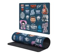 Head Case Designs Officially Licensed WWE Sticker Collage Jey USO 9.84 x 11.81 x 0.12 inches (250 x 300 mm) - S Gaming Office Desk PC Keyboard Mouse Mat Pad