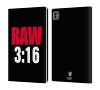 Head Case Designs Officially Licensed WWE Stone Cold RAW 3:16 Superstars 5 Leather Wallet Case Compatible With Apple iPad Pro 11 M4 2024
