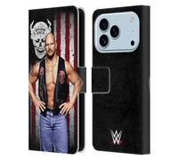 Head Case Designs Officially Licensed WWE Stone Cold Steve Austin American Flag Superstars Leather Wallet Case Compatible With Apple iPhone 17 Pro