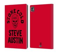 Head Case Designs Officially Licensed WWE Stone Cold Vintage Superstars 5 Leather Wallet Case Compatible With Apple iPad Pro 11 M4 2024
