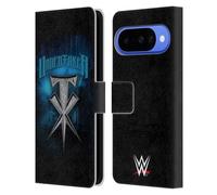Head Case Designs Officially Licensed WWE Stone Cross The Undertaker Leather Wallet Case Compatible With Google Pixel 10
