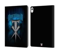 Head Case Designs Officially Licensed WWE Stone Cross The Undertaker Leather Wallet Case Compatible With Apple iPad Air 13 2024/2025