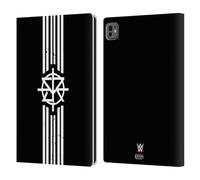 Head Case Designs Officially Licensed WWE Striped Logo Seth Rollins Leather Wallet Case Compatible With Apple iPad Pro 11 M4/M5 2024/2025