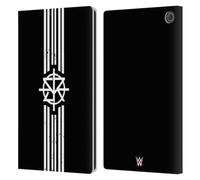 Head Case Designs Officially Licensed WWE Striped Logo Seth Rollins Leather Wallet Case Compatible With Amazon Fire Max 11 2023