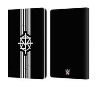 Head Case Designs Officially Licensed WWE Striped Logo Seth Rollins Leather Wallet Case Compatible With Amazon Kindle Paperwhite 6